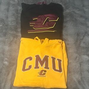 Knights Apparel CMU Black and Yellow Hoodie
